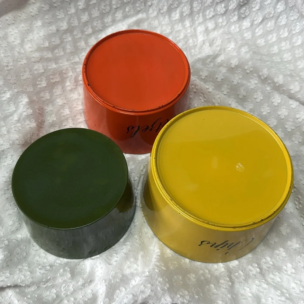 Vintage Snack Bowls Mid Century Nesting Bowls - Picture 4 of 14